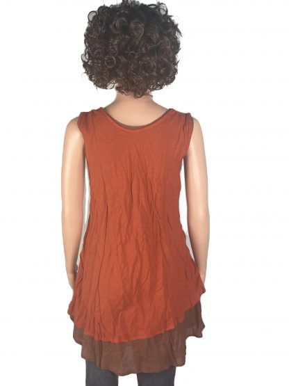 long Top Rostorange/braun – Bild 2
