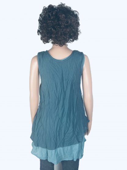 Long Top Taubenblau – Bild 2