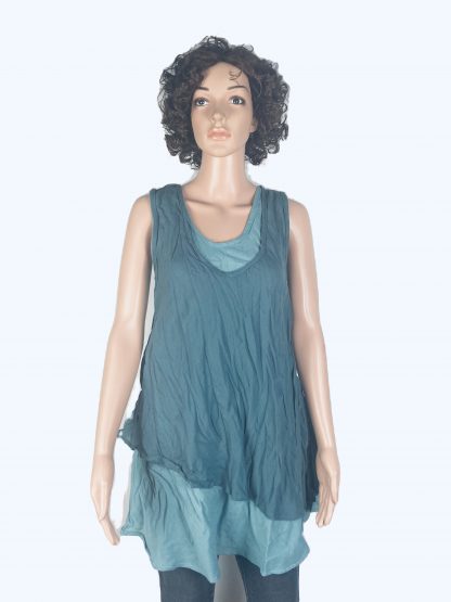 Long Top Taubenblau