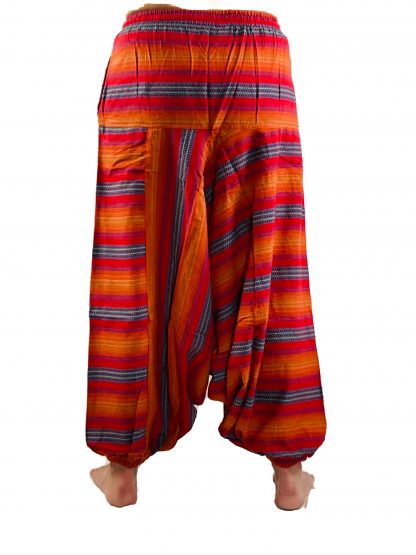 Goa Hose Nepal gestreift rot UNISEX – Bild 2