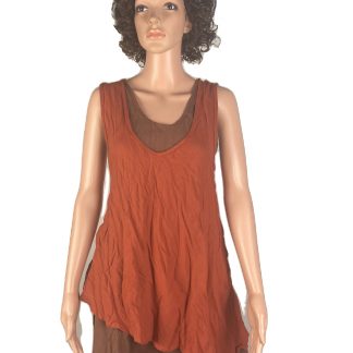 long Top Rostorange/braun