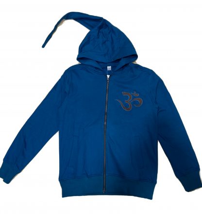 Hoody besticktes Om petrol blue