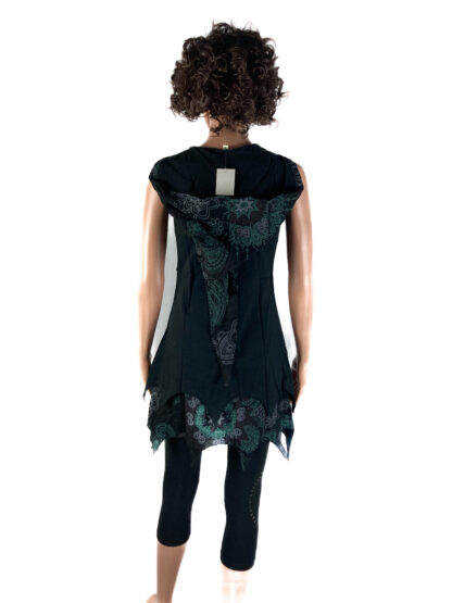 Zipfel-Kleid schwarz – Bild 2