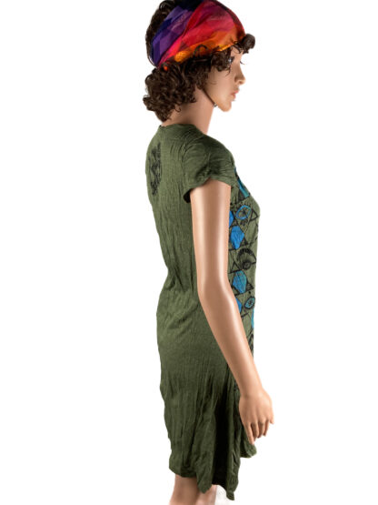 Kleid Kurz army green /bunt – Bild 2