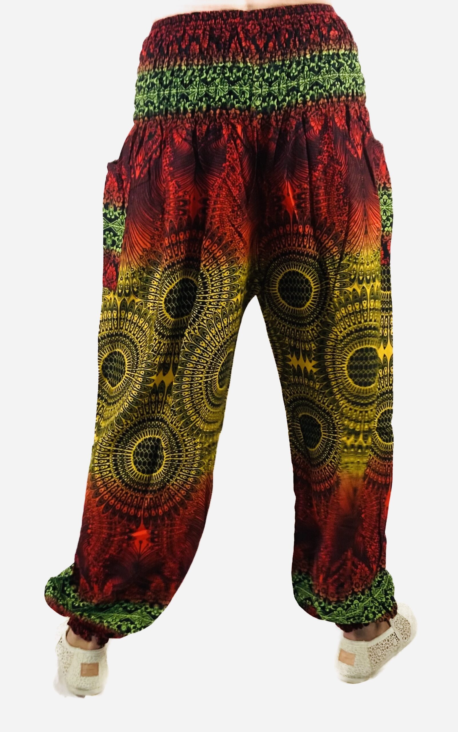 Giny Hose rot/gelb/grün – Bild 3