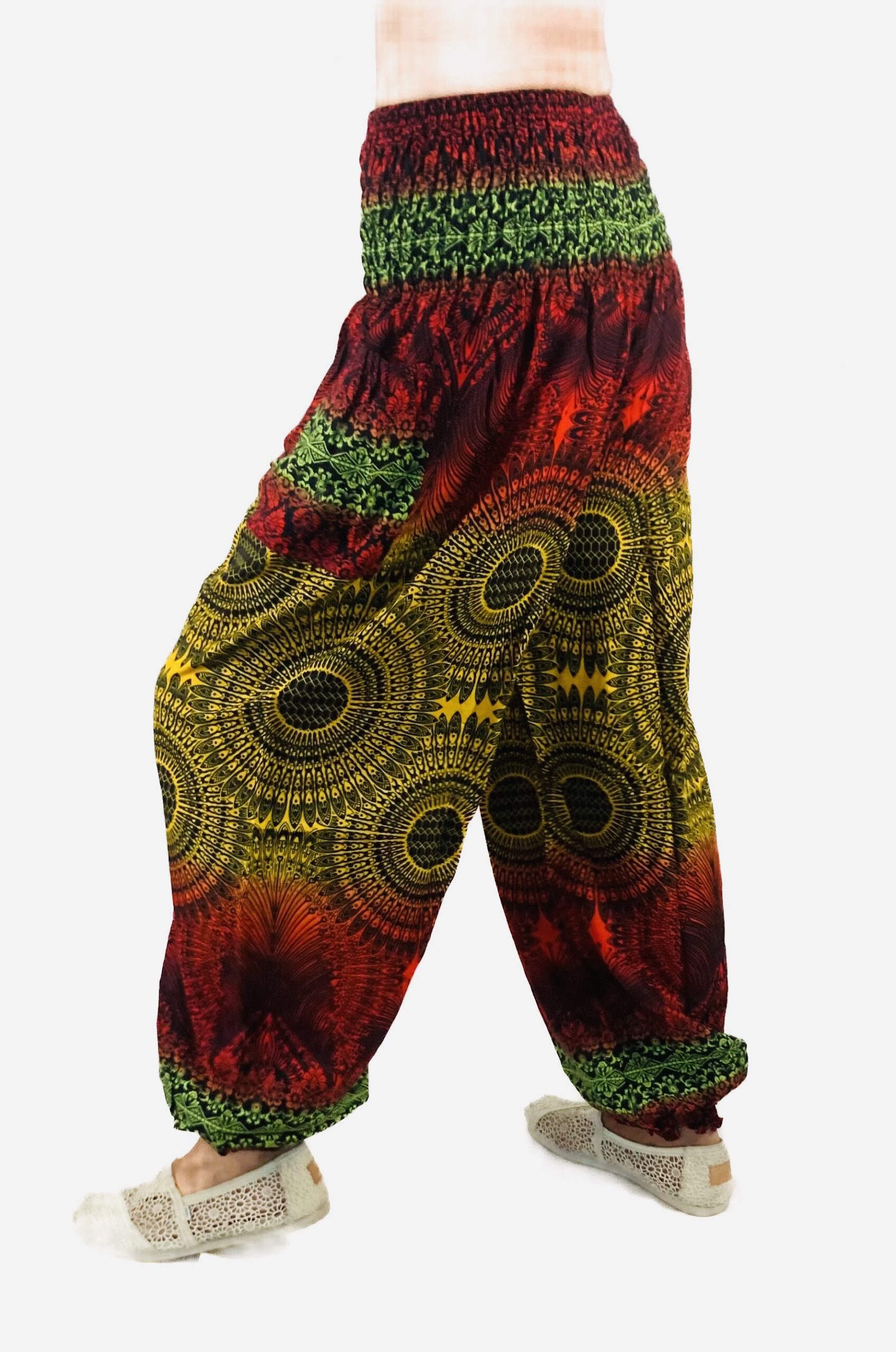 Giny Hose rot/gelb/grün – Bild 2