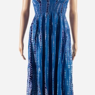 Kleid Batik blau