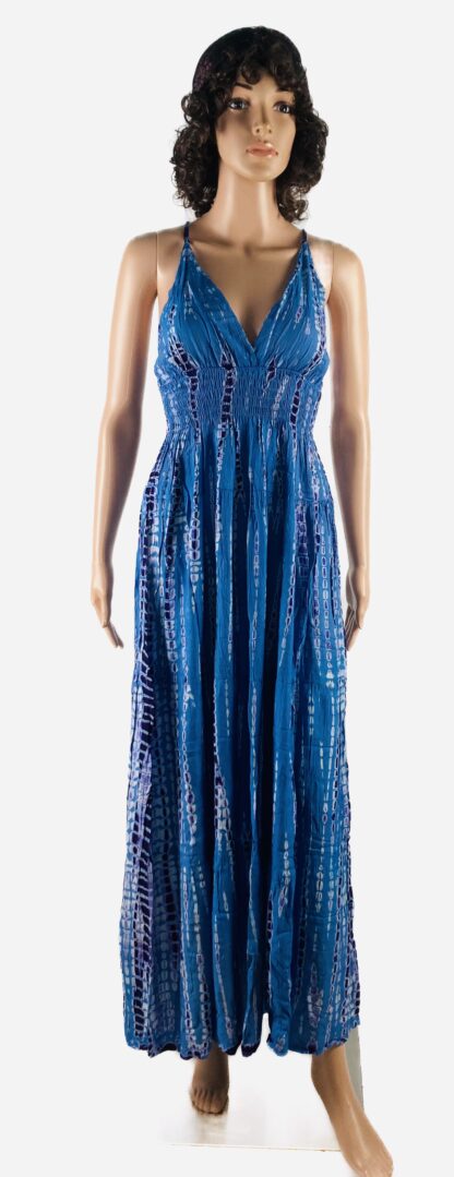 Kleid Batik blau
