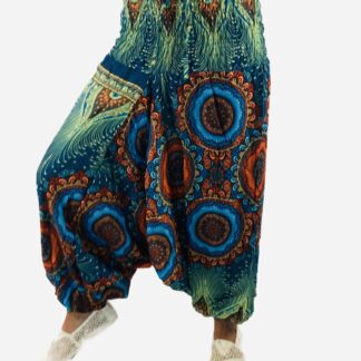 Aladin Hose / Jumpsuit grün/türkis