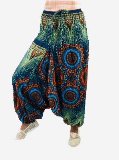 Aladin Hose / Jumpsuit grün/türkis