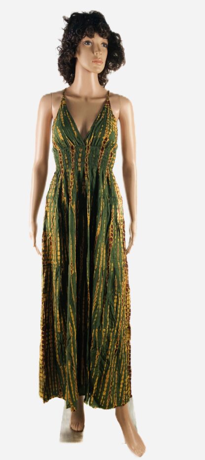 Kleid Batik grün
