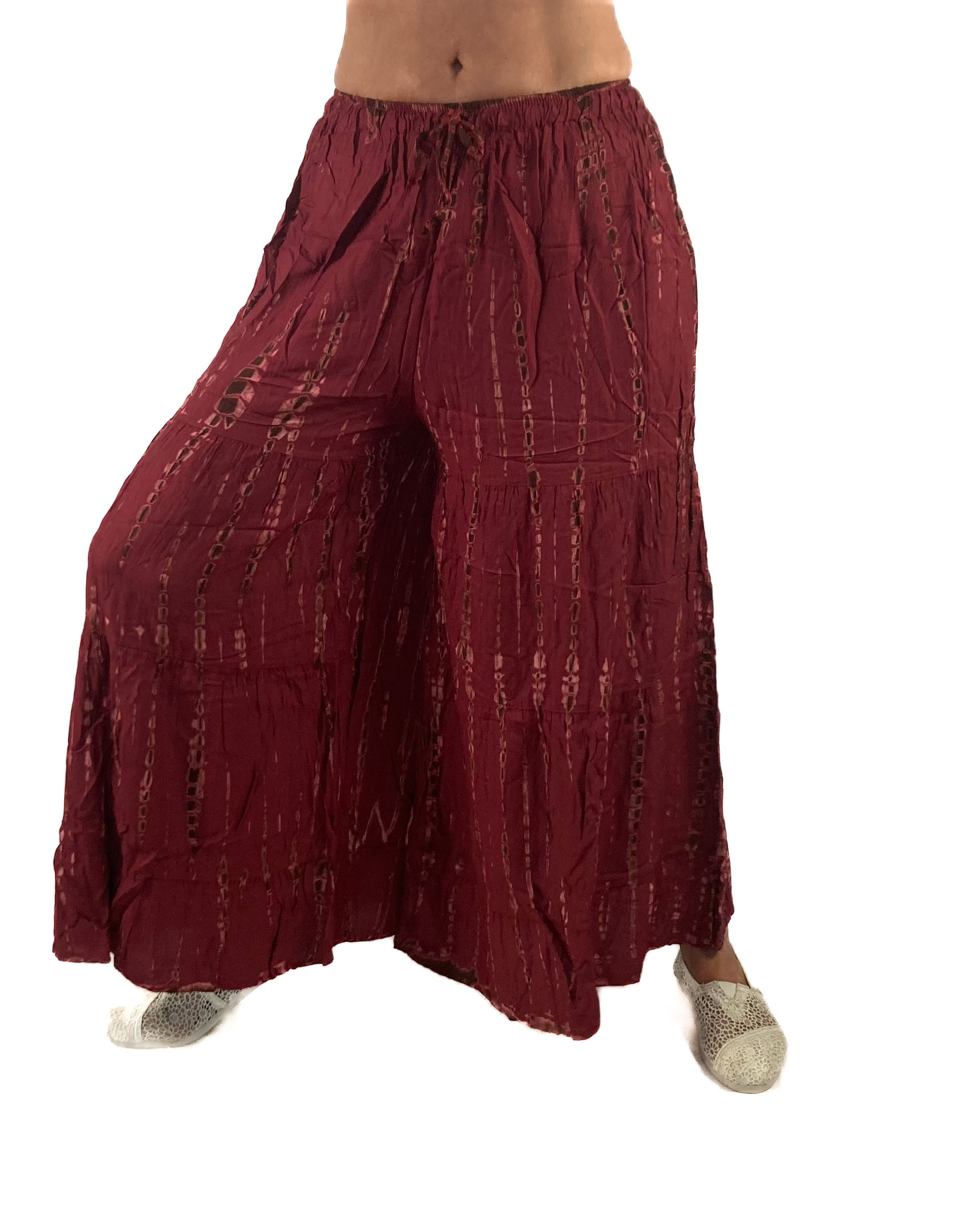 Palazzo Hose wine red