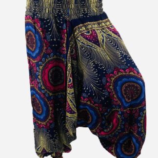 Aladin Hose / Jumpsuit schwarz/rot